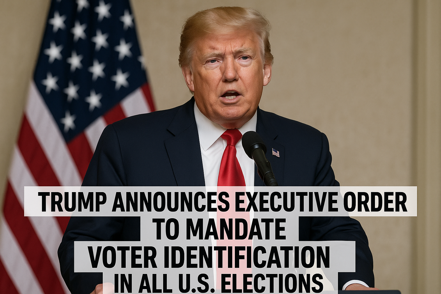 Trump Announces Voter ID simple compose