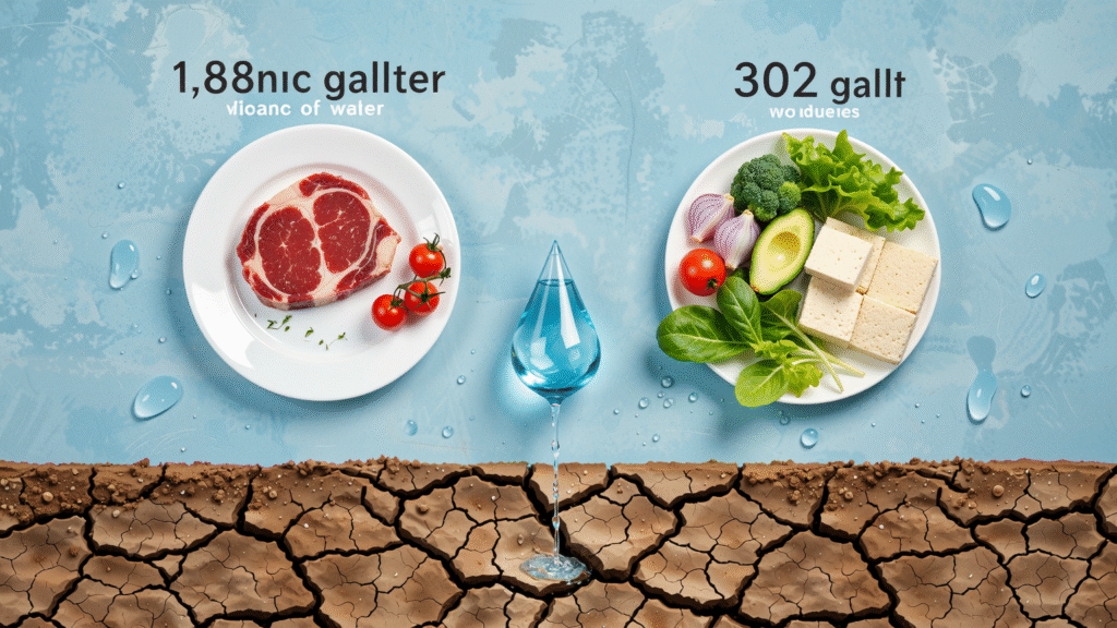 A conceptual infographic style artwork showing two plates side