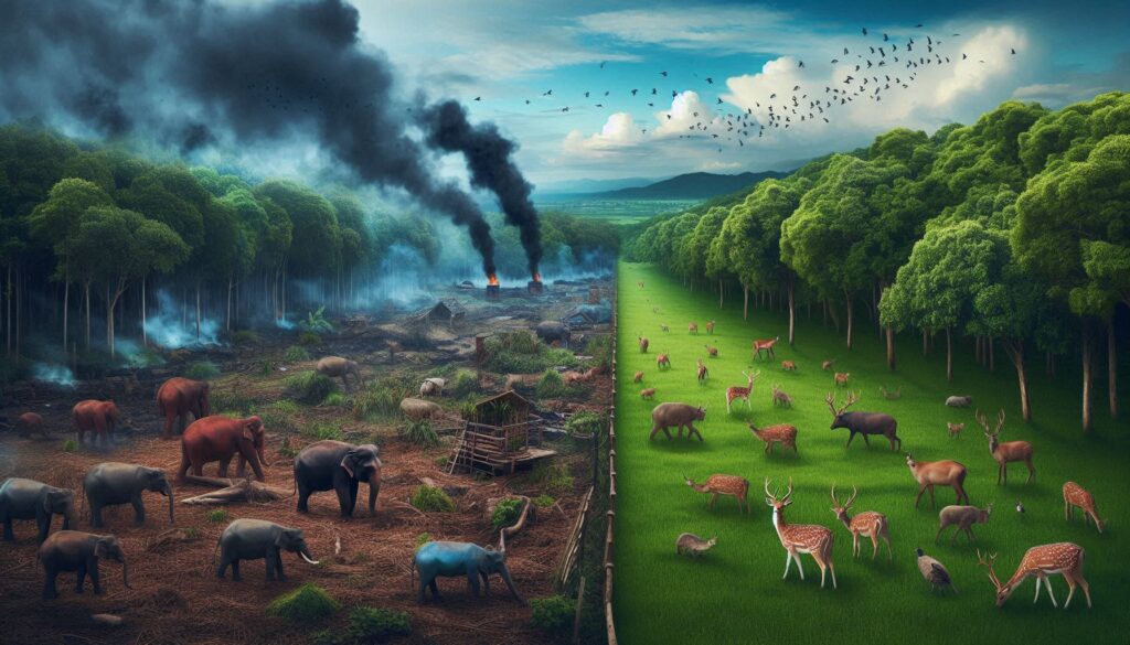 Vegetarianism = More Forests, More Wildlife